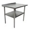 Bk Resources Work Table Stainless Steel Undershelf, Plastic feet 1.5" Riser 30"x30" SVTR-3030 - alternate 1